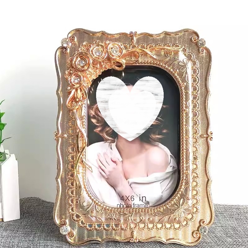 Luxury Lifestyle Photos - 유럽 ​​스타일 패션 골드 사진 프레임,