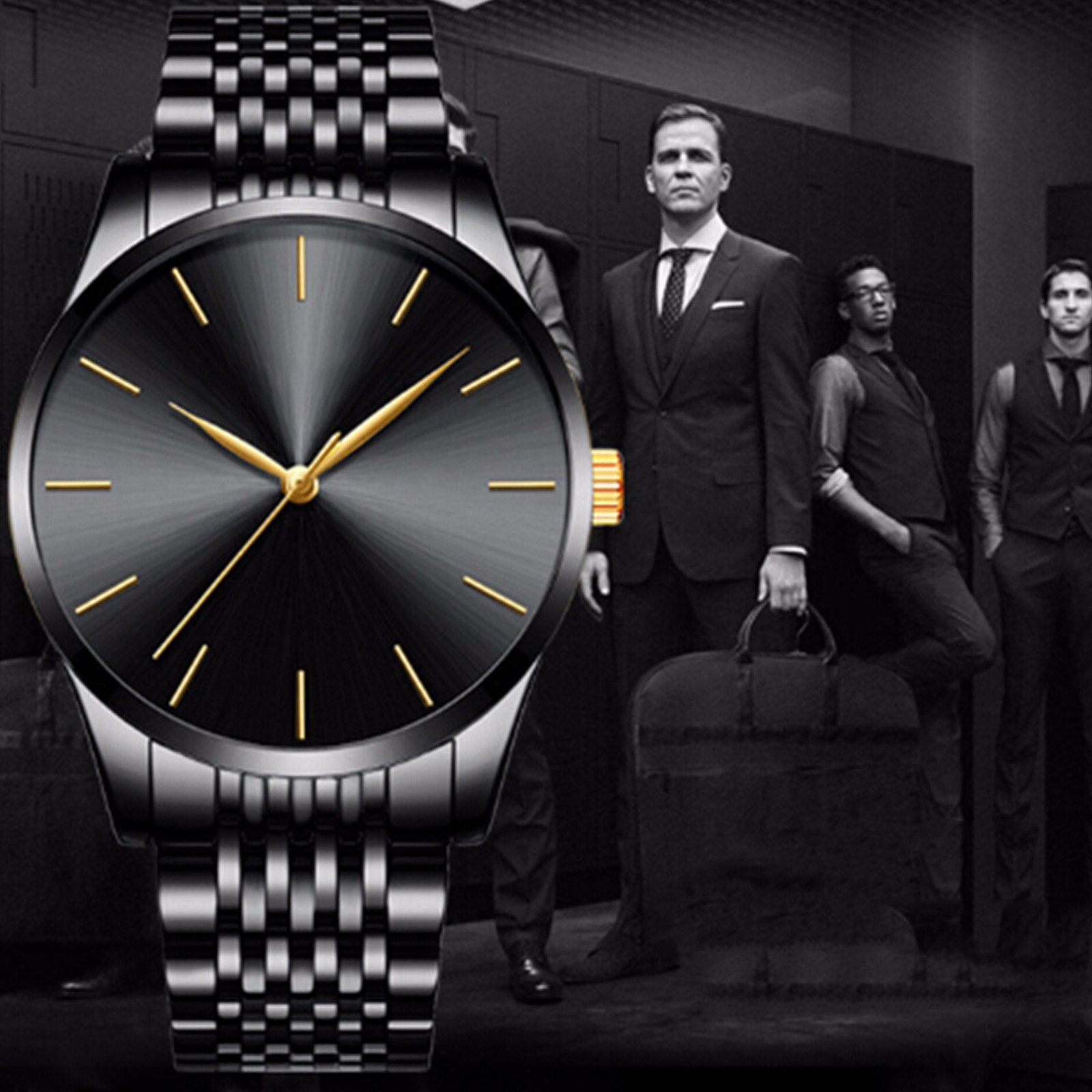 스테인리스 스틸 남성용 손목시계 쿼츠 무브먼트 캘린더  - Luxury Lifestyle Fashion 리뷰 및 가격